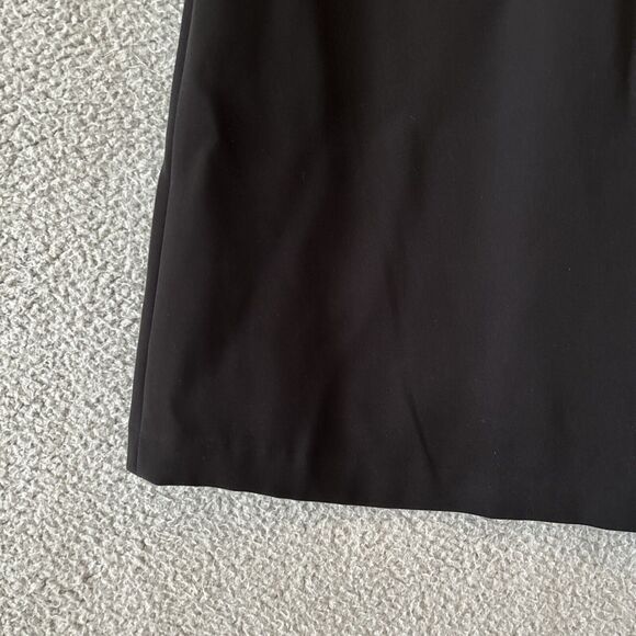 Lauren Ralph Lauren Dress Medium 10 Keyhole Neck 3/4 Sleeve Knee Length Black - Picture 6 of 15